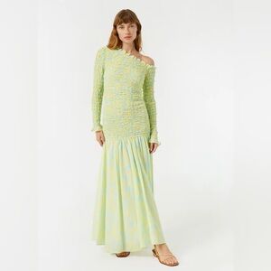Rhode LETTIE DRESS in SKY CASPIAN LAGOON size medium